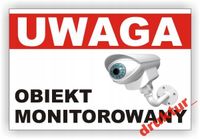 PVC Tablica OBIEKT MONITOROWANY znak tabliczka tablica