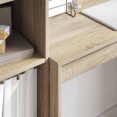 Biurko dąb sonoma 80 x 40 x 76 cm Materiał drewnopochodny na Arena.pl