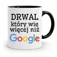 Dla Drwala Rębacza Kubek Czarny Prezent Urodziny Z Nadrukiem Ze Zdjęciem
