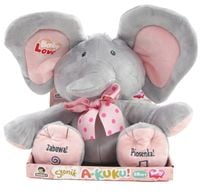 Słonik interaktywny Akuku mówi bawi uczy po polsku róż #G2