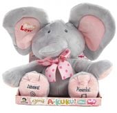 Słonik interaktywny Akuku mówi bawi uczy po polsku róż #G2