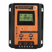 PWM&MPPT REGULATOR ŁADOWANIA SŁONECZNEGO Z 2 PORTAMI USB 12/24V AUTO ID 30A
