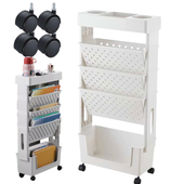 Mobilna półka na kółkach regał na książki łazienkowa szafka organizer wózek
