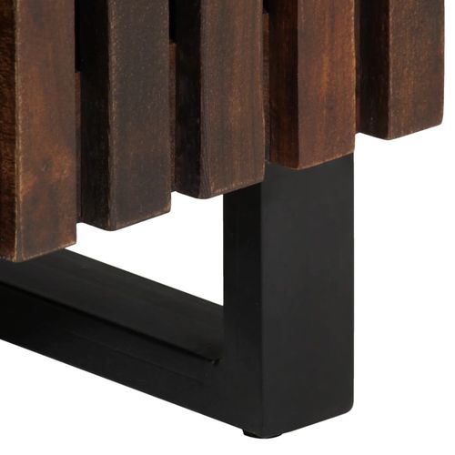 Szafka, brązowa, 38x34x160 cm, lite drewno mango na Arena.pl