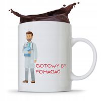Kubek Dla Doktora Gotowy By Pomagać Z Nadrukiem Ze Zdjęciem
