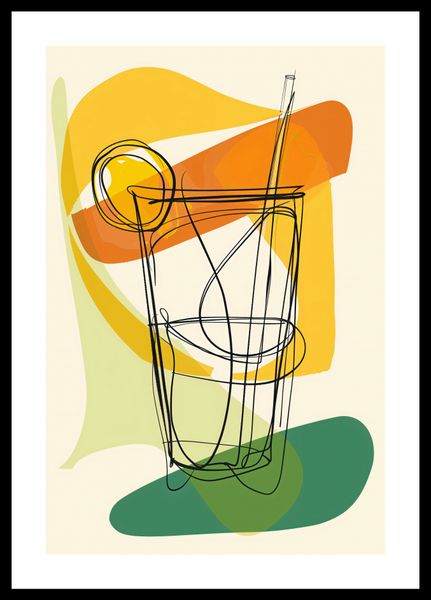 Plakat 30x45cm Koktajl Artystyczny zdjęcie 3