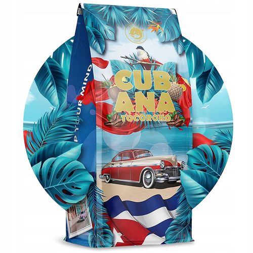 Kawa ziarnista 1kg x2 ŚWIEŻO PALONA Cubana + Macaw ARABICA 100% + na Arena.pl