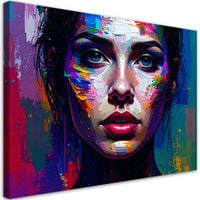 Obraz nowoczesny do salonu sypialni, Portret Twarz Kobiety 120x80