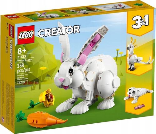 KLOCKI LEGO CREATOR 31133 BIAŁY KRÓLIK PAPUGA FOKA NOWY DLA DZIECI + TORBA na Arena.pl