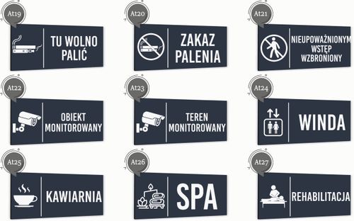 Tabliczka informacyjna LABORATORIUM Aluminium ATRACYTOWA Nierdzewna na Arena.pl