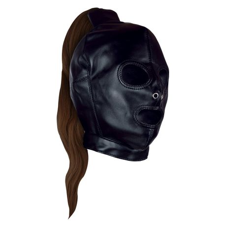 Mask with Brown Ponytail - Black na Arena.pl