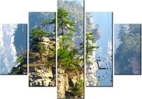 105CM 150CM ZEGAR 5 ELEM WIDOK GÓRY DRUK OBRAZ