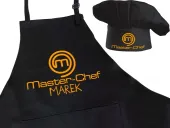 MEGA ZESTAW KOMPLET KUCHENNY FARTUCH CZAPKA GRILL