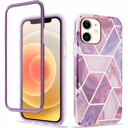 ETUI PRZÓD I TYŁ MARBLE 360° DO IPHONE 12 MINI na Arena.pl