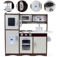 Duża drewniana kuchnia kuchenka dla dzieci