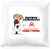 Poduszka personalizowana -  Podziękowania dla świadka #08
