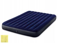 Materac Dmuchany Dwuosobowy Welurowy Łóżko Intex 64759 203x152x25