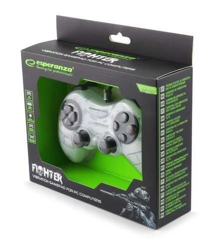 Esperanza GAMEPAD PC USB FIGHTER BIAŁY na Arena.pl