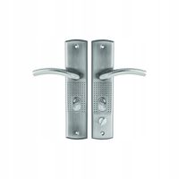 Klamka zewnętrzna Kuchinox Długi szyld aluminium/stal satyna rozstaw 68 mm
