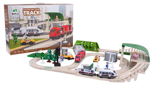 Kolejka Miasto Z Funkcją Świateł I Dźwięku 80El. na Arena.pl