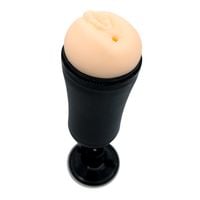 Masturbator SZTUCZNA WAGINA z przyssawką pochwa anal Z WIBRACJĄ I JĘCZENIEM