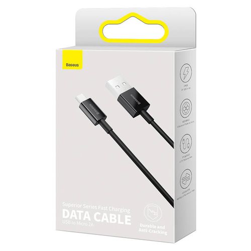 kabel usb do micro usb baseus superior series, 2a, 2m (czarny) na Arena.pl