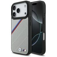 Etui BMW M Tricolor Metal Logo MagSafe do iPhone 17 Pro szary