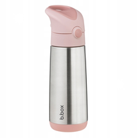 B.box Termiczna Butelka Dla Dzieci Bidon ze Słomką 500 ml Blush Crush 3+