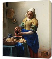 Obraz 50x60cm Mleczarka, Vermeer Vintage do Salonu