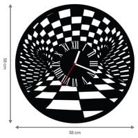 ZEGAR ŚCIENNY ABSTRAKCJA 58cm XXL 157.11