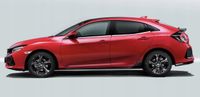 Honda Civic X HB Listwy CHROM drzwi BOCZNE Okienne