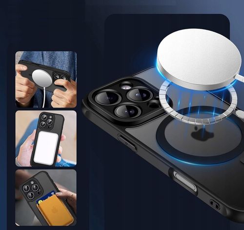 ETUI do IPHONE 16 Pro Max do Magsafe MATOWE MAGNETYCZNE WZMACNIANE 2x SZKŁO na Arena.pl