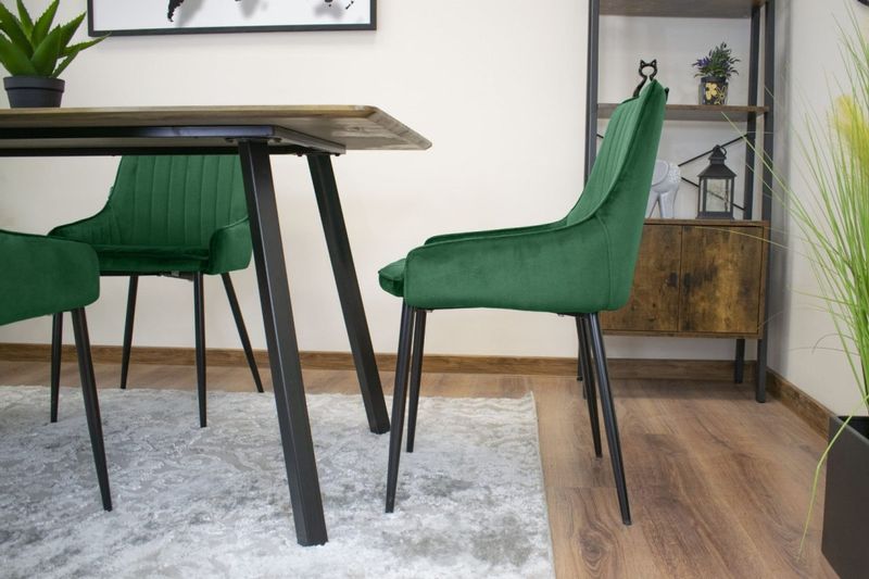 Krzesło MONZA - zielony aksamit x 2 zdjęcie 9