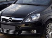OPEL ZAFIRA B Listwy CHROM GRILL atrapa + HALOGEN