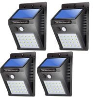 4x HALOGEN LAMPA SOLARNA 20 LED Z CZUJNIKIEM RUCHU