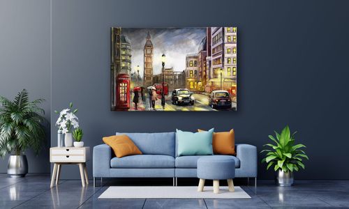 OBRAZ NA PŁÓTNIE 108 Wieczór w Londynie 30x20cm na Arena.pl