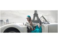 OBRAZ TURKUSOWA DAMA PARYŻU