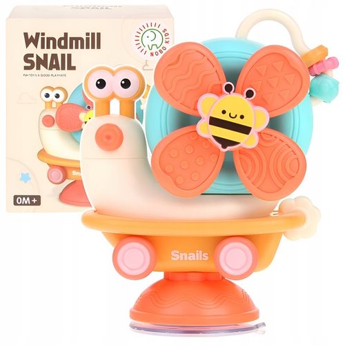ŚLIMAK SENSORYCZNY JEŻDŻĄCY 4W1 SPINNER Z PRZYSSAWKĄ DLA DZIECI DO KĄPIELI na Arena.pl