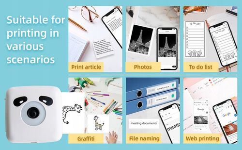 Mini drukarka fotograficzna bezprzewodowa WYSOKA JAKOŚĆ na Arena.pl