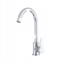 Bateria kuchenna Kernau KWT 41 Chrome Obrotowa wylewka Stal nierdzewna