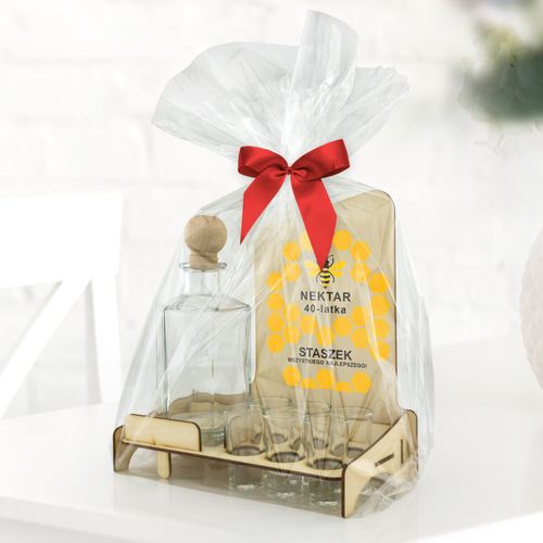 KARAFKA dla PSZCZELARZA  Z KIELISZKAMI prezent na urodziny 18 30 40 50 60 na Arena.pl