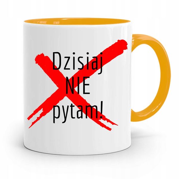 Kubek Złoty Prezent Dzień Nauczyciela Nie Pytam Z Nadrukiem Ze Zdjęciem zdjęcie 1