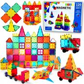 KLOCKI MAGNETYCZNE DUŻE PANELE KONSTRUKCYJNE 3D EDUKACYJNE SILNY MAGNES