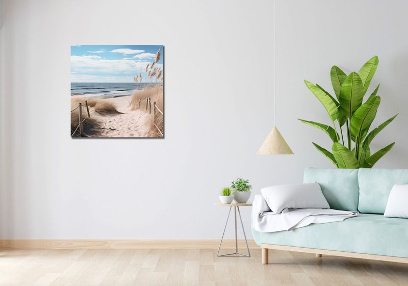 Obraz 70x70cm Nadmorski Most zdjęcie 2