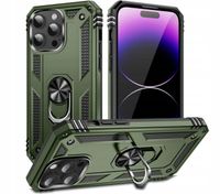 ETUI PANCERNE AFARER NA TELEFON IPHONE 14 PRO MAX OLIWKOWE Z UCHWYTEM