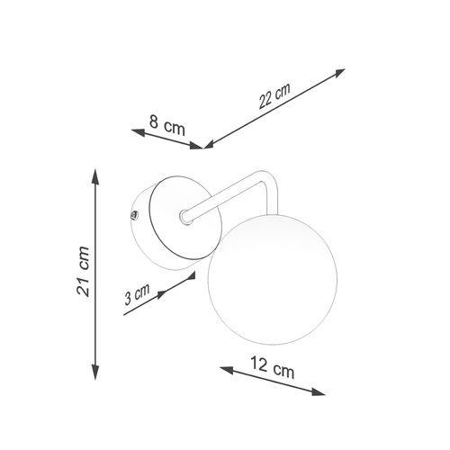 Kinkiet ASTRAL 1 biały na Arena.pl