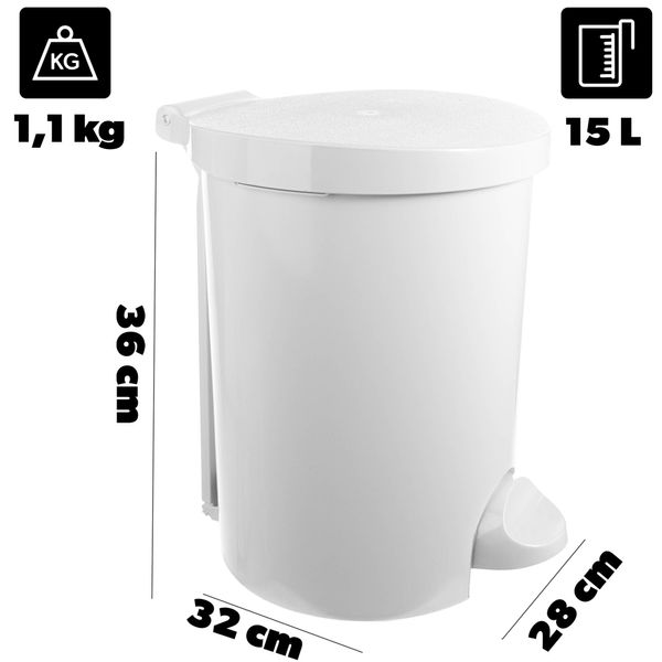 CURVER Kosz Do Segregacji Na Śmieci Pojemnik Na Odpady 15L Kubeł Śmietnik zdjęcie 2