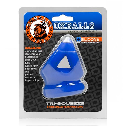 Oxballs - Tri-Squeeze Cocksling and Ballstretcher Blue na Arena.pl