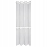 Firana gotowa na przelotkach SOFI 140x260 Eurofirany biały
