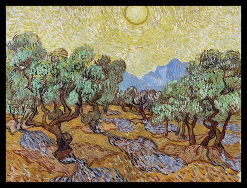Plakat 40x30cm Olive Trees, Van Gogh Vintage do Salonu na Arena.pl